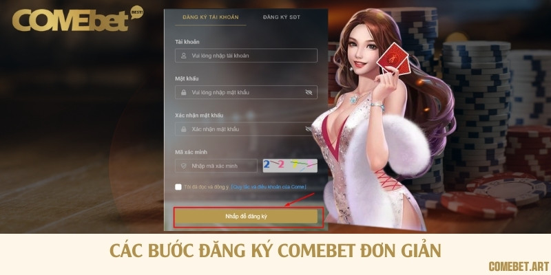 Mở tài khoản đặt cược vô cùng dễ dàng